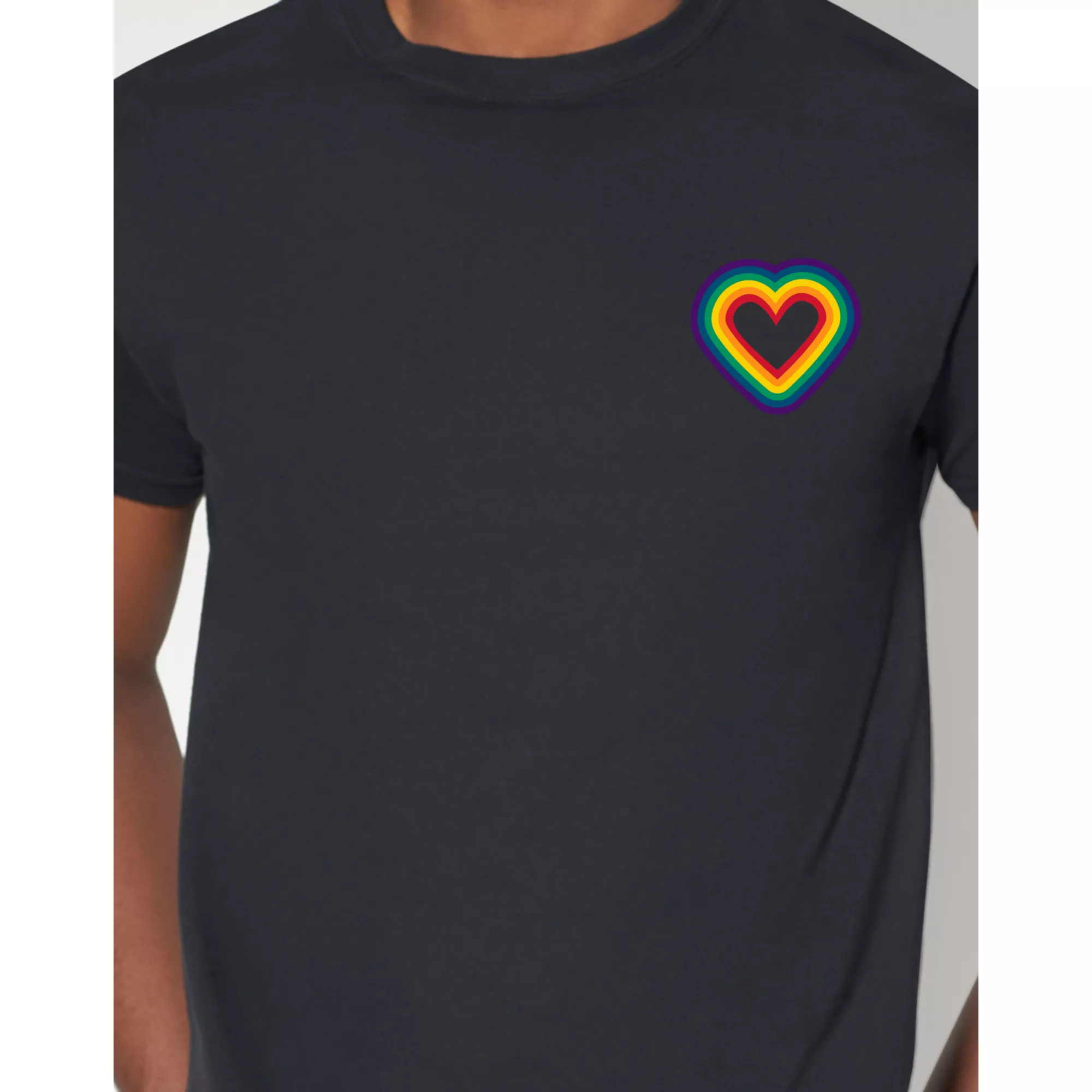 Tiny Rainbow Heart Pride T Shirt at Spencer's