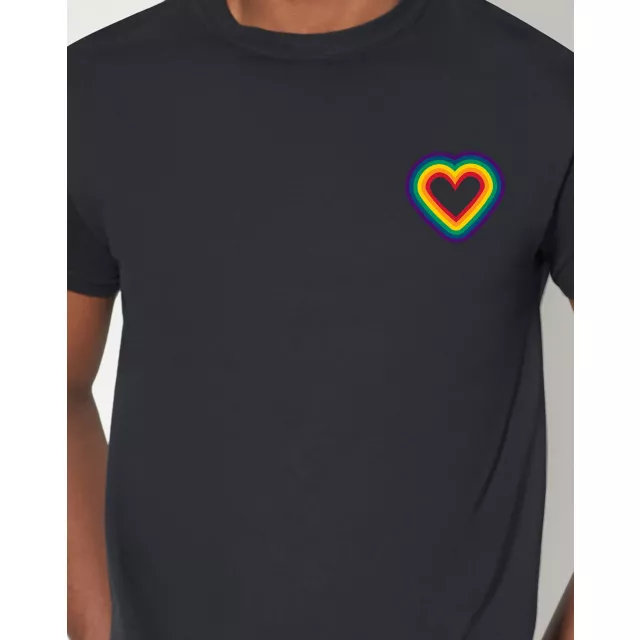 Tiny Rainbow Heart Pride T Shirt at Spencer's