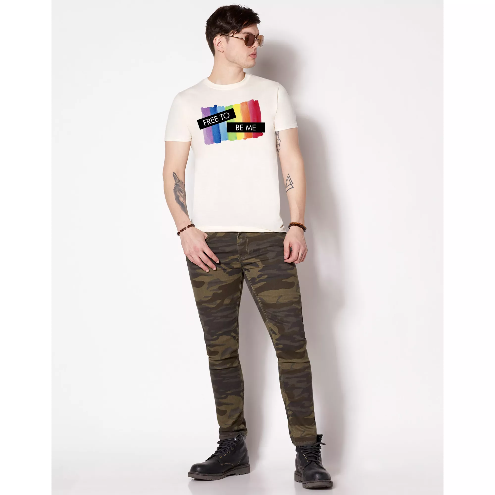 Rainbow Free To Be Me Pride T Shirt at Spencer's