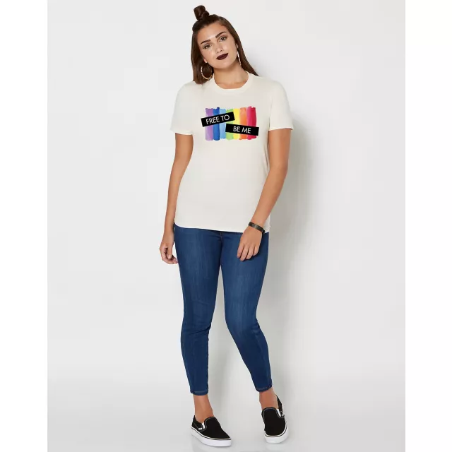 Rainbow Free To Be Me Pride T Shirt at Spencer's