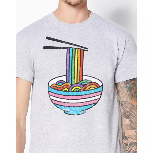 Rainbow Noodles Pride T Shirt at Spencer's