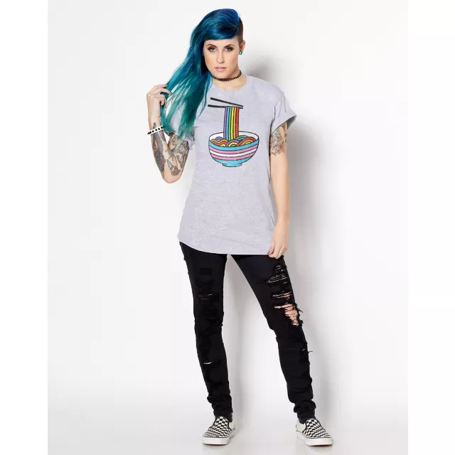 Rainbow Noodles Pride T Shirt at Spencer's