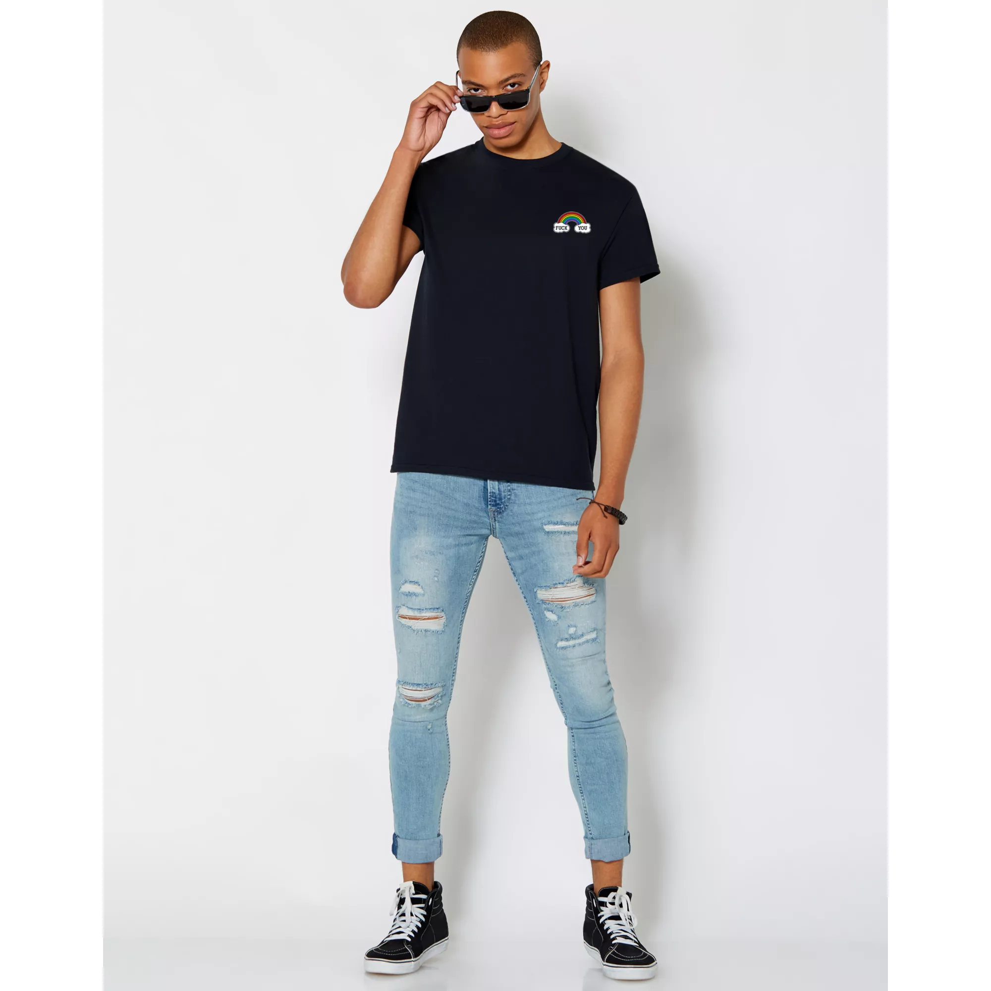 Fuck You Rainbow Pride T Shirt at Spencer's