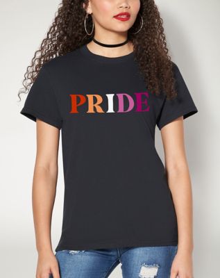 Proud AF Lesbian Pride Crop Top Jersey - Spencer's