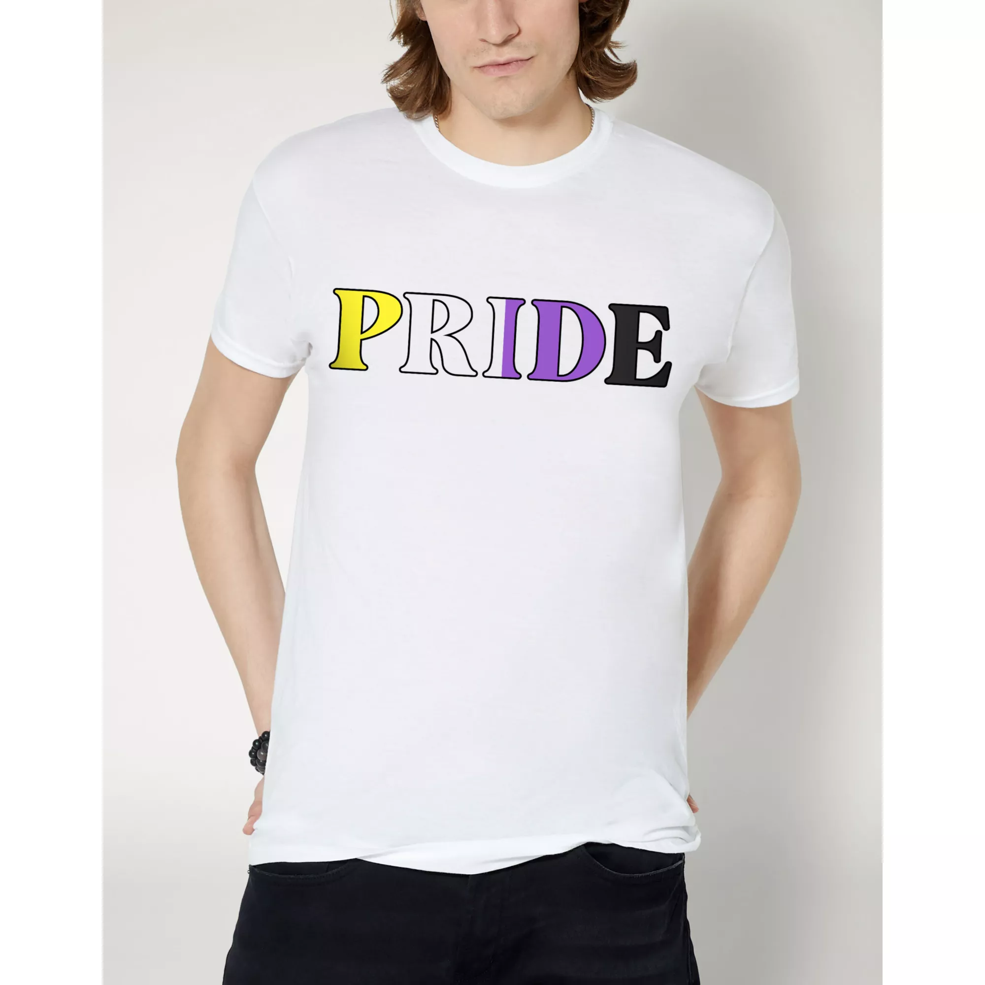 Nonbinary Pride T Shirt at Spencer's