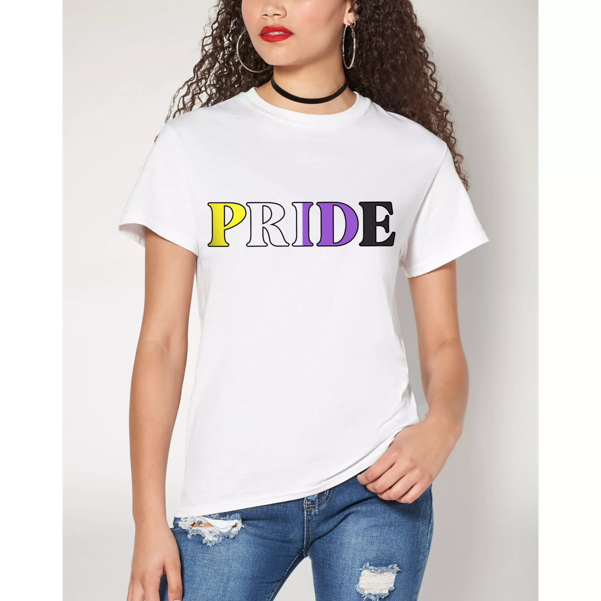 Nonbinary Pride T Shirt at Spencer's