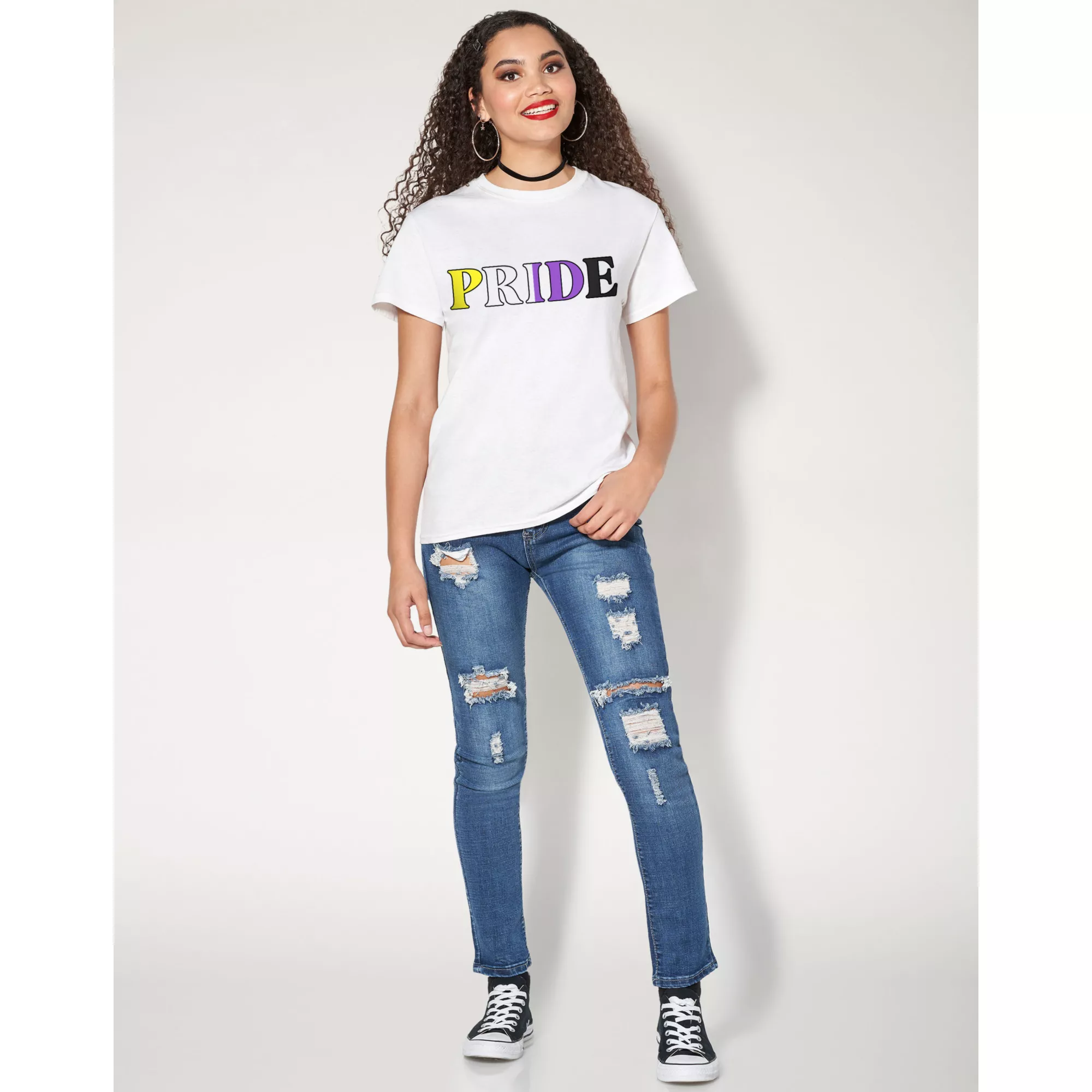 Nonbinary Pride T Shirt at Spencer's