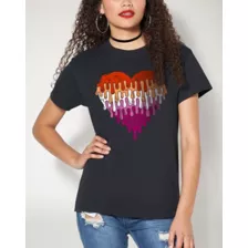 Melting Heart Lesbian Pride T Shirt at Spencer's