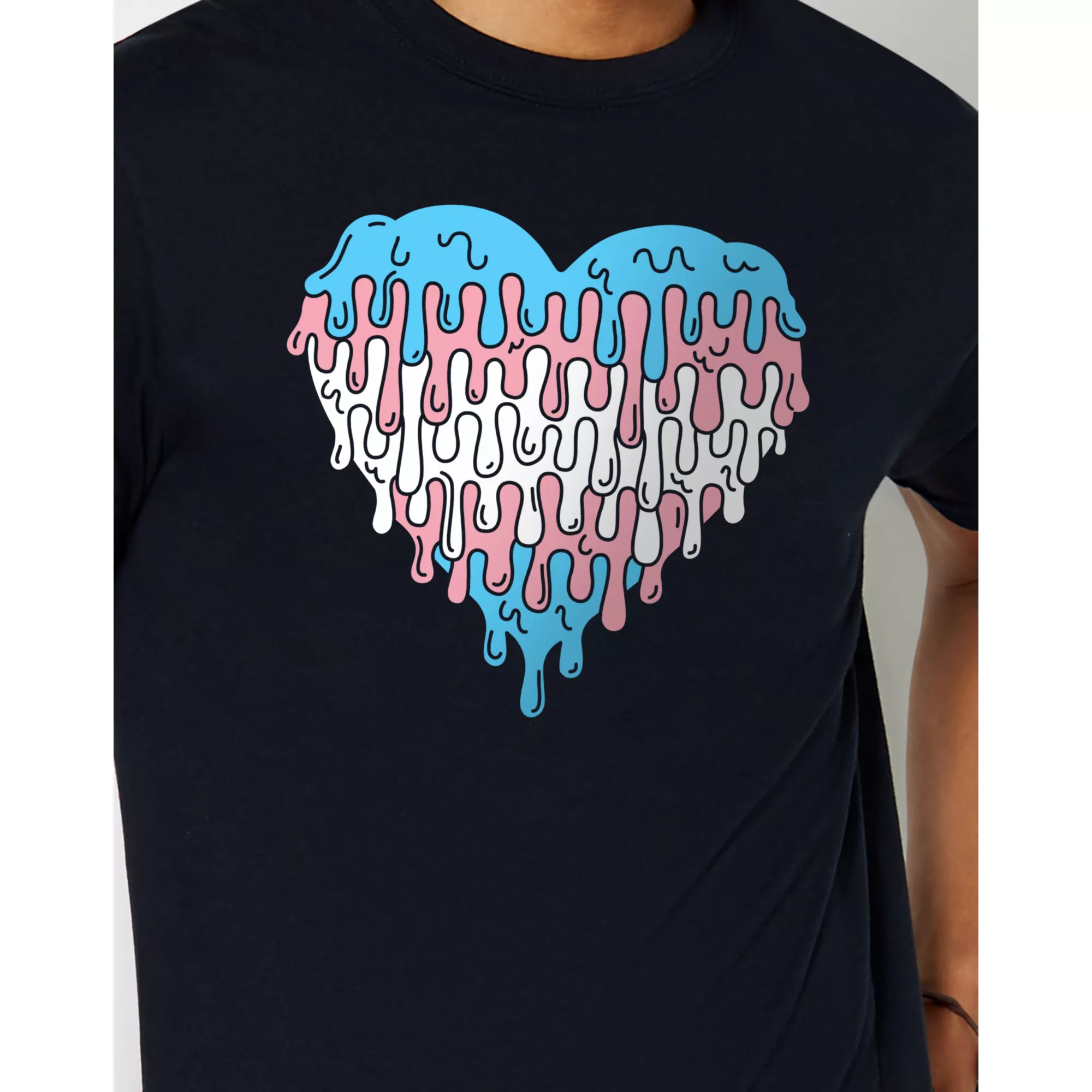 Melting Heart Transgender Pride T Shirt at Spencer's