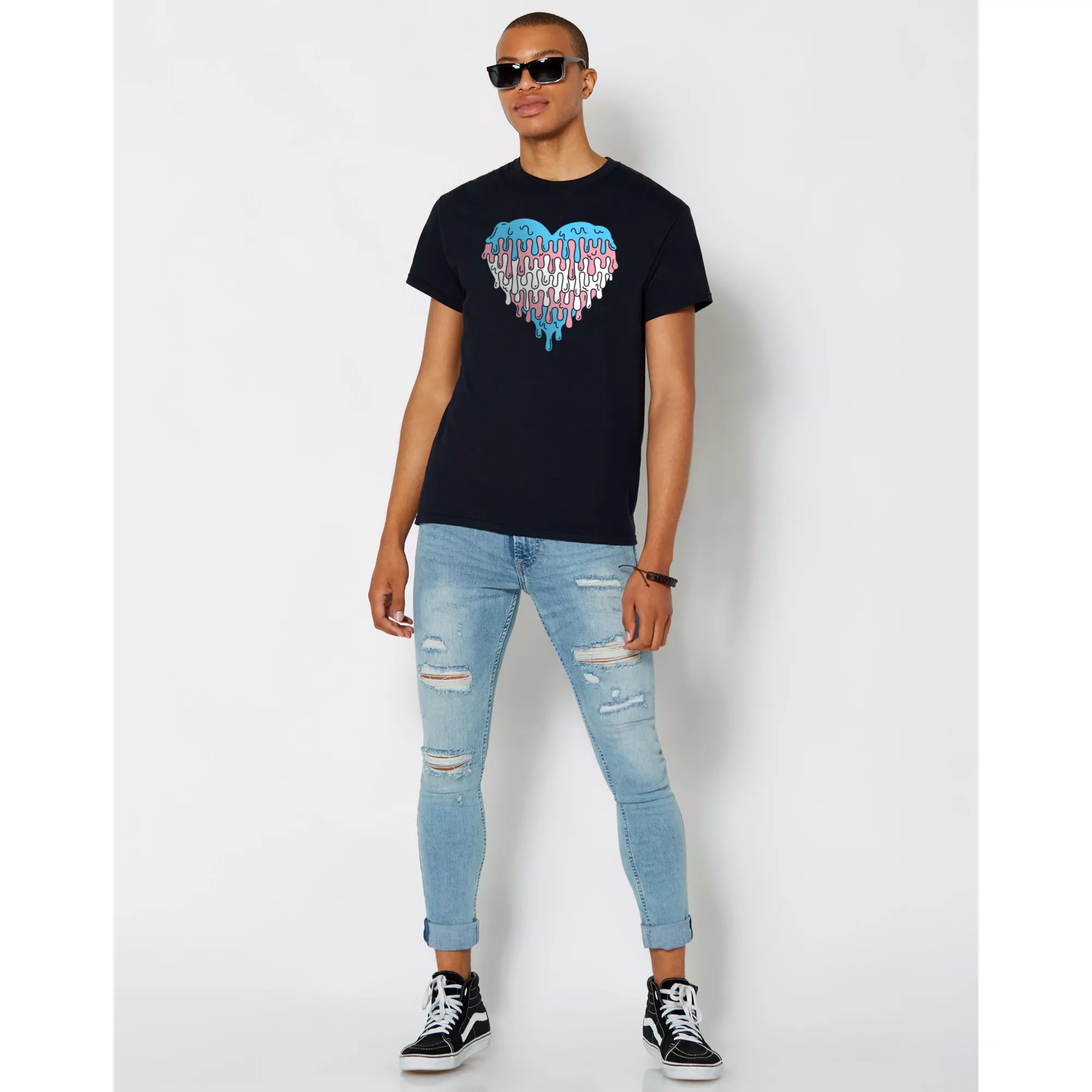 Melting Heart Transgender Pride T Shirt at Spencer's