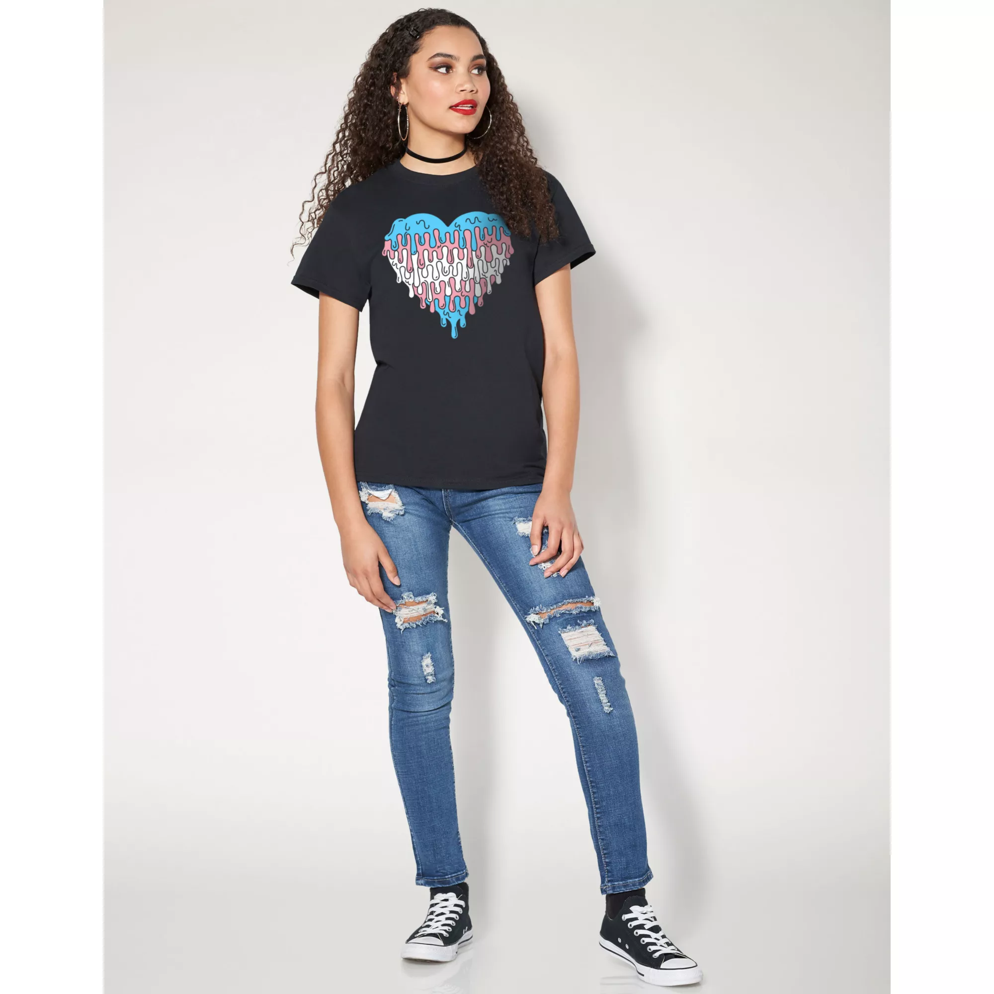 Melting Heart Transgender Pride T Shirt at Spencer's