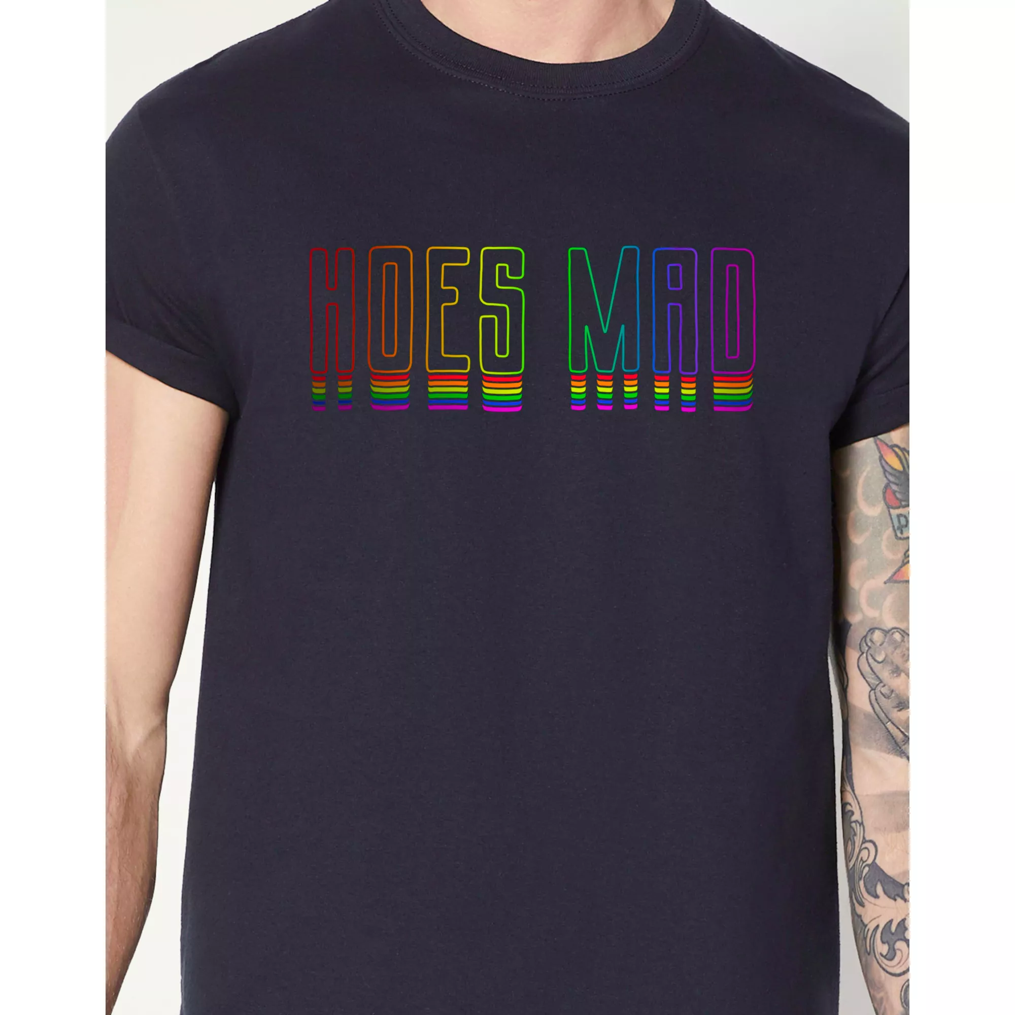 Rainbow Hoes Mad Pride T Shirt at Spencer's