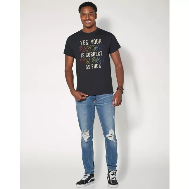 Rainbow Pride Gaydar is Correct T Shirt at Spencer's