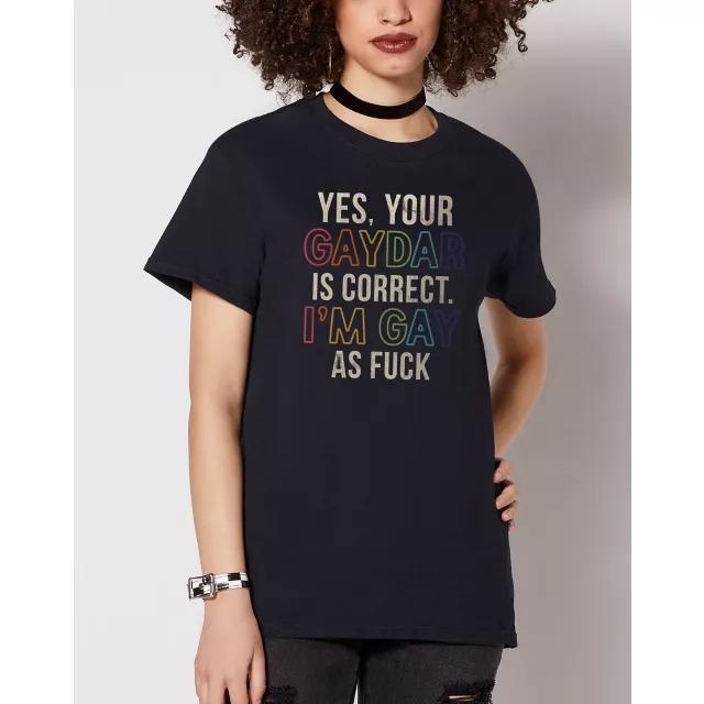Rainbow Pride Gaydar is Correct T Shirt at Spencer's