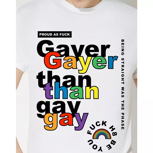 Gayer Than Gay Pride T Shirt at Spencer's