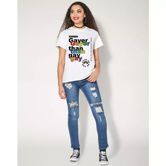 Gayer Than Gay Pride T Shirt at Spencer's