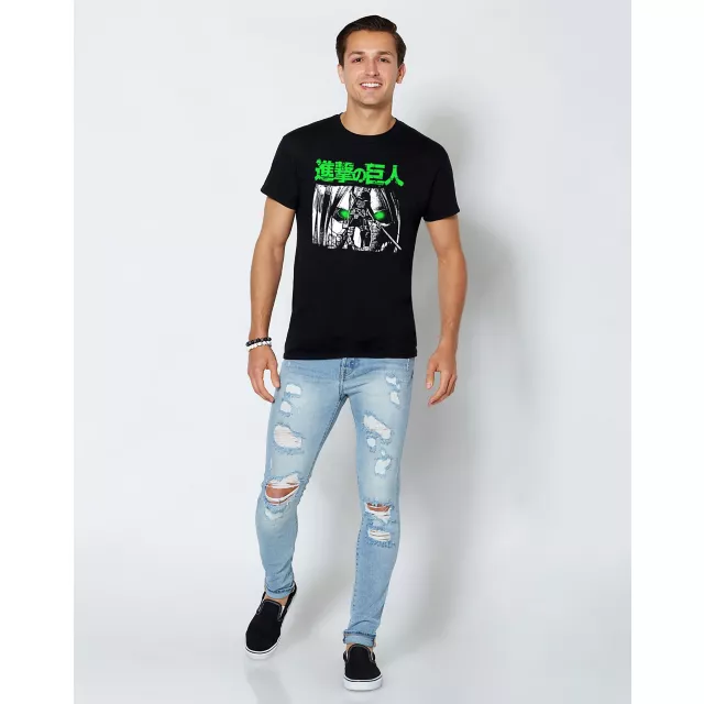 Green Eyes T Shirt - Attack on Titan at Spencer's