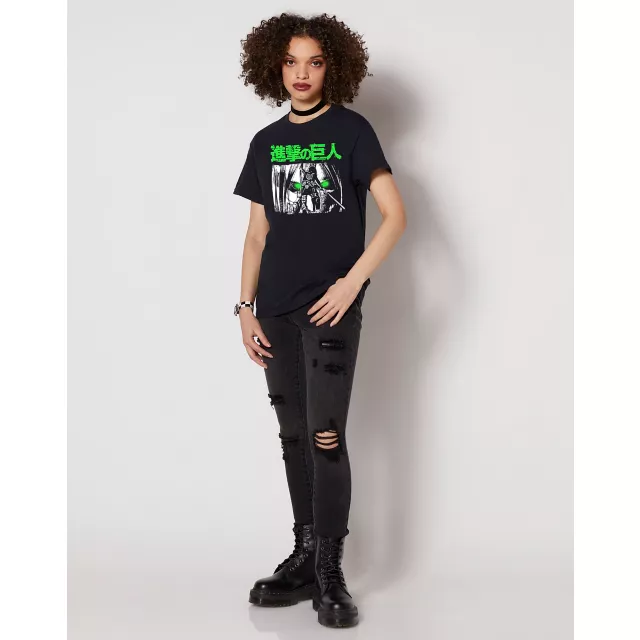 Green Eyes T Shirt - Attack on Titan at Spencer's