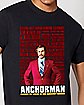 Ron Burgundy Quotes T Shirt - Anchorman