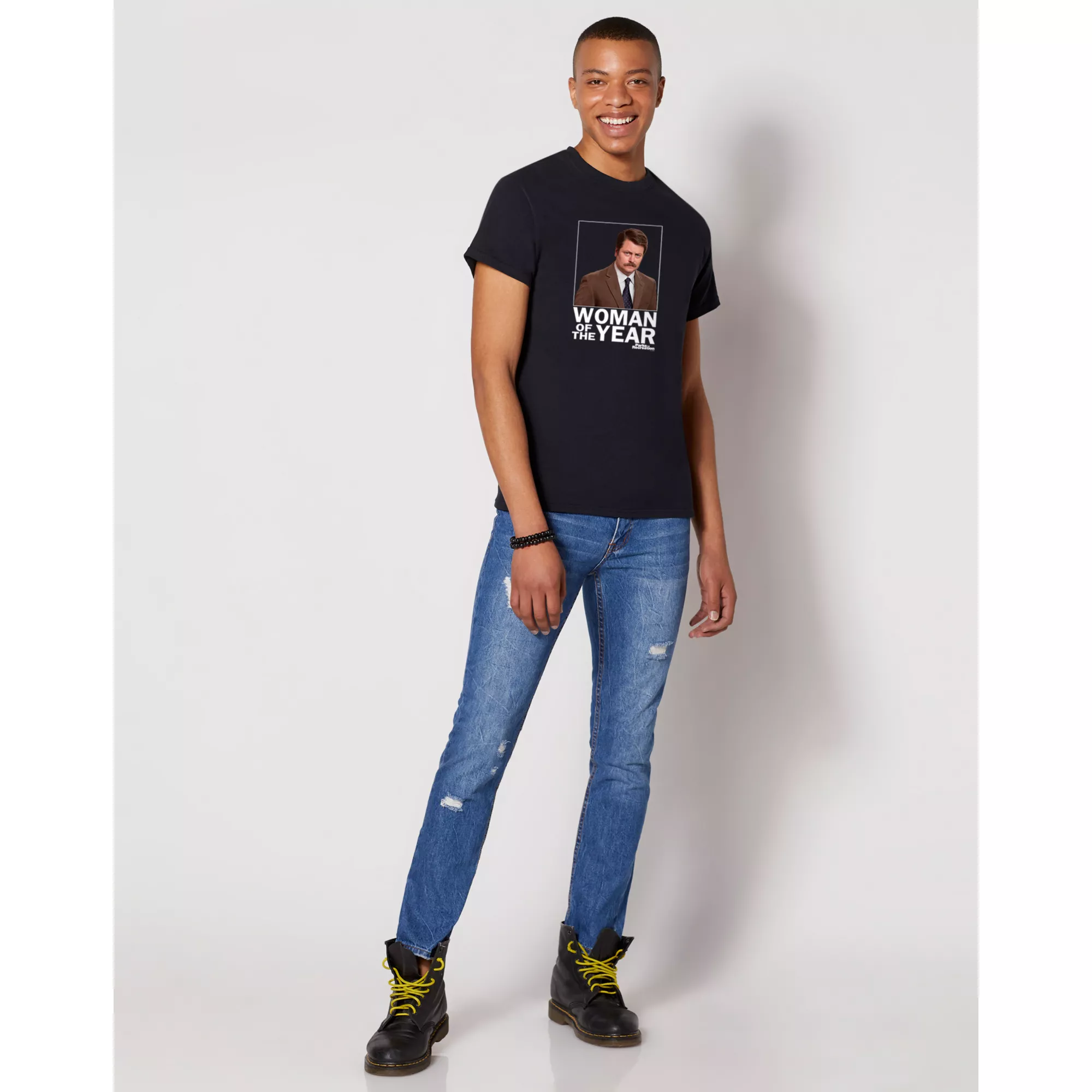 Woman of the Year Ron Swanson T Shirt - Parks and Recreation at Spencer's