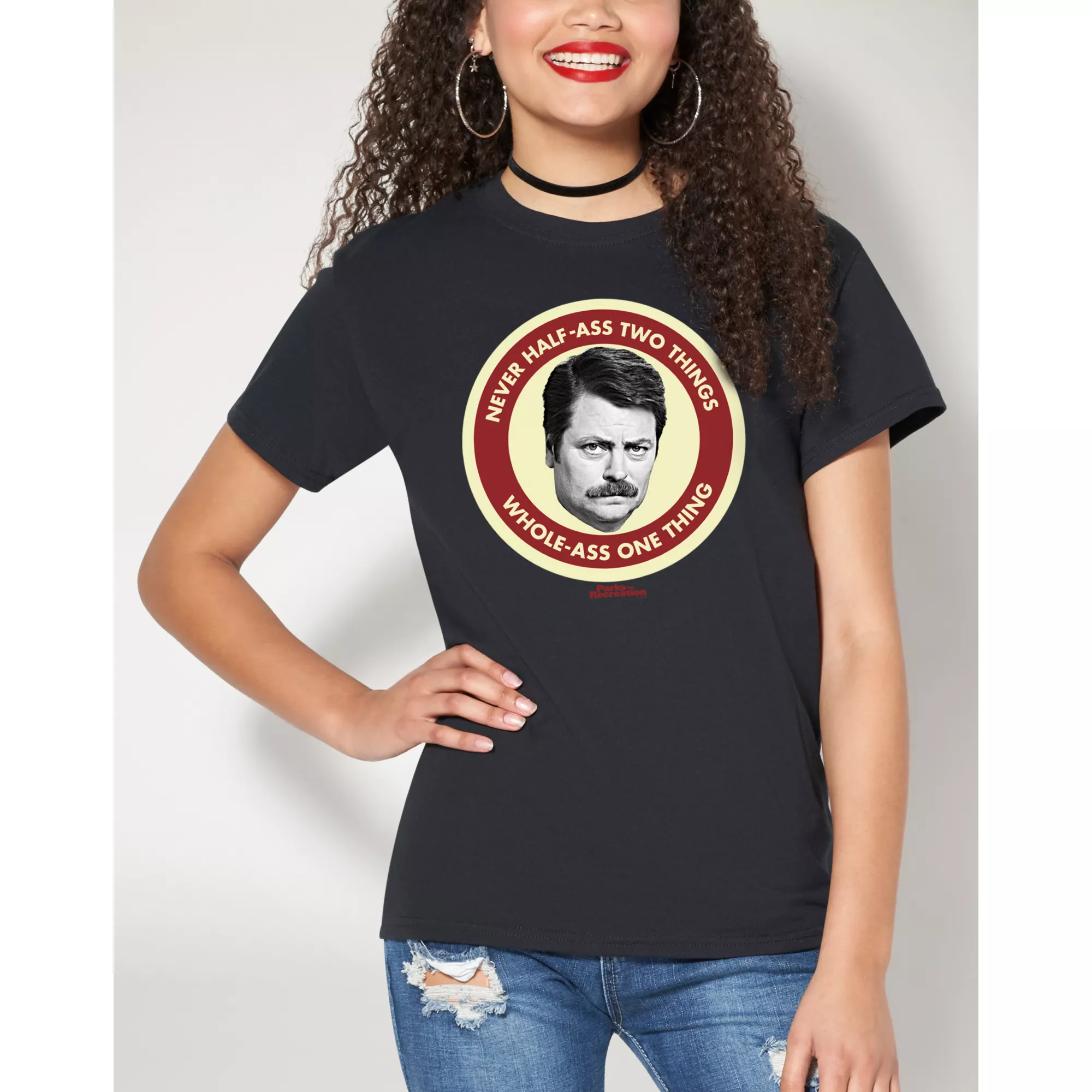 Whole-Ass One Thing Ron Swanson T Shirt - Parks and Recreation at Spencer's