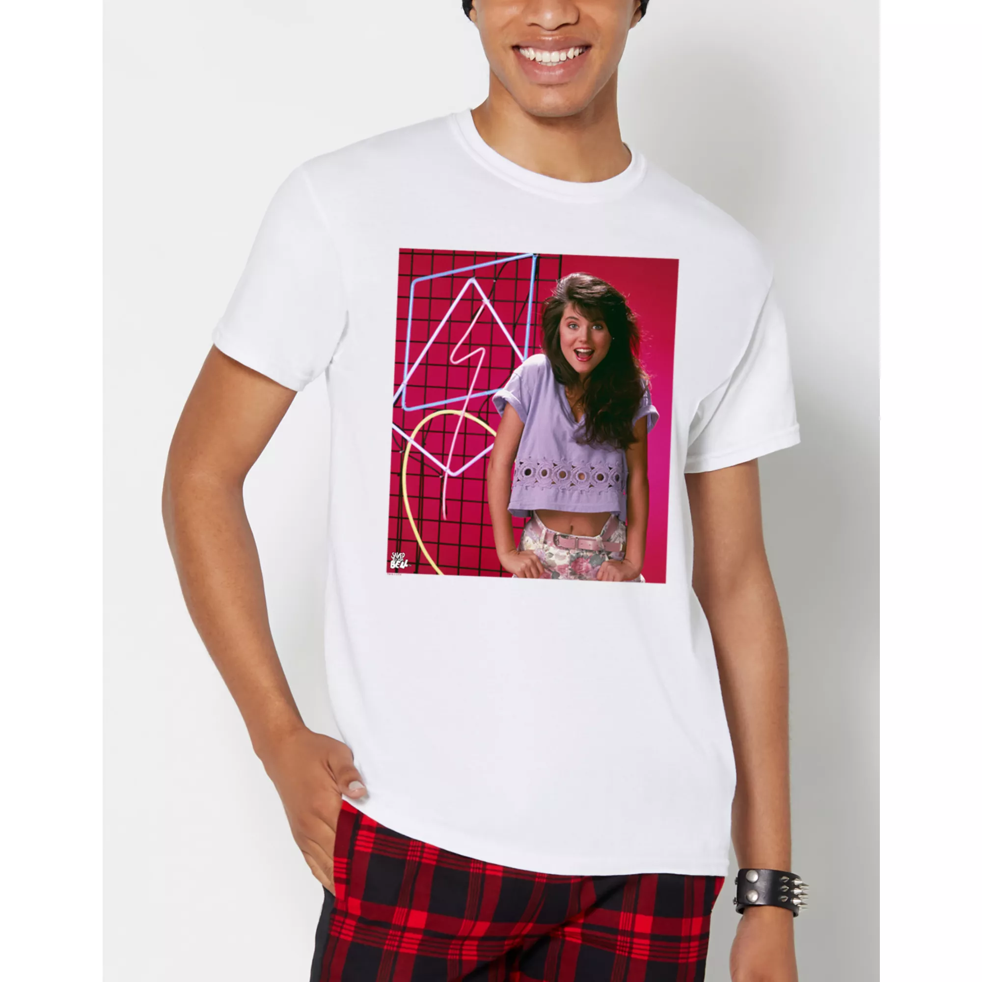 Neon Lights Kelly Kapowski T Shirt - Saved by the Bell at Spencer's