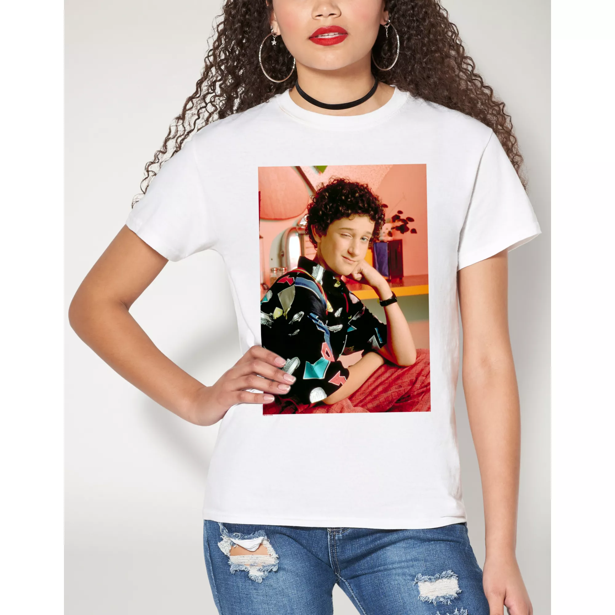 Wink Screech T Shirt - Saved by the Bell at Spencer's
