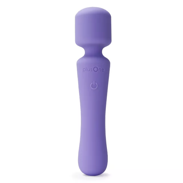 plusOne Vibrating Wand Purple at Spencer's