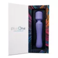 plusOne Vibrating Wand Purple at Spencer's