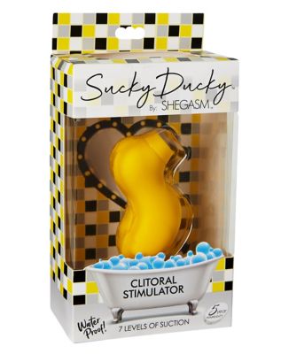 Sucky Ducky Multi-Function Waterproof Rechargeable Clitoral Stimulator - 3.4 Inch