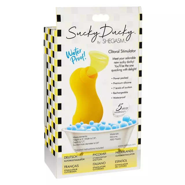 Sucky Ducky Multi-Function Waterproof Rechargeable Clitoral Stimulator - 3.4 Inch at Spencer's
