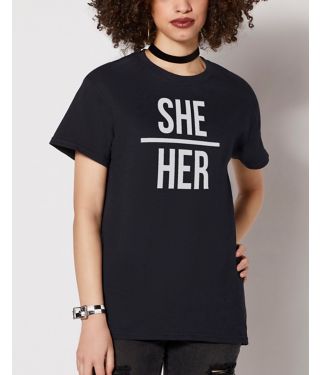 She Her Pronoun T Shirt
