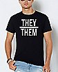 They Them Pronouns T Shirt