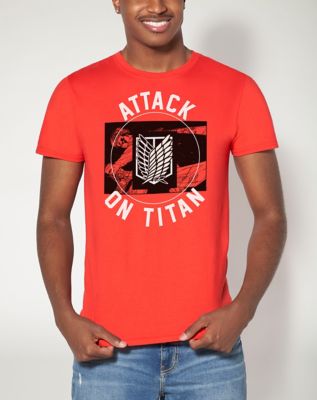 Titans T Shirt - Attack on Titan Adult Small - by Spencer's