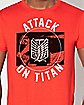 Sword Attack Logo T Shirt - Attack on Titan
