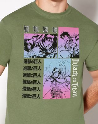 Panel Logos T Shirt - Attack on Titan