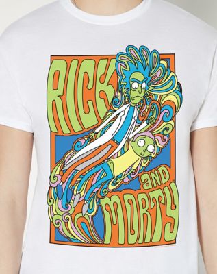 Psychedelic Swirl Rick and Morty T Shirt