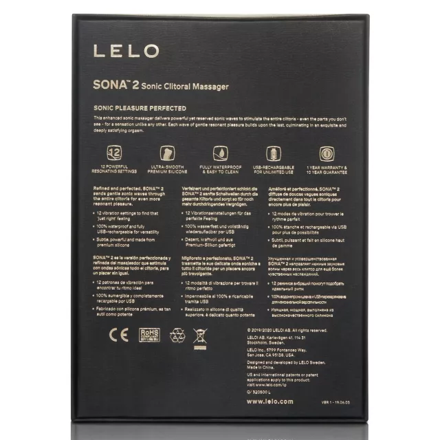 LELO Sona Vibrator Black at Spencer's