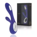 LELO Soraya Wave Rabbit Massager Midnight Blue at Spencer's