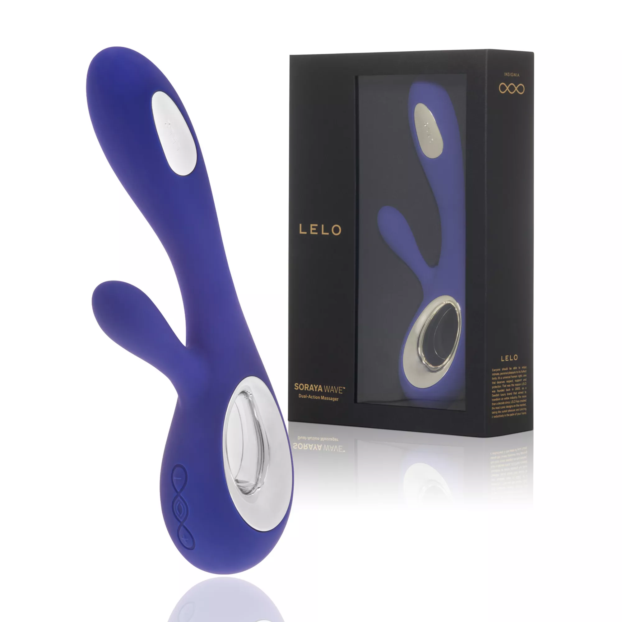 LELO Soraya Wave Rabbit Massager Midnight Blue at Spencer's