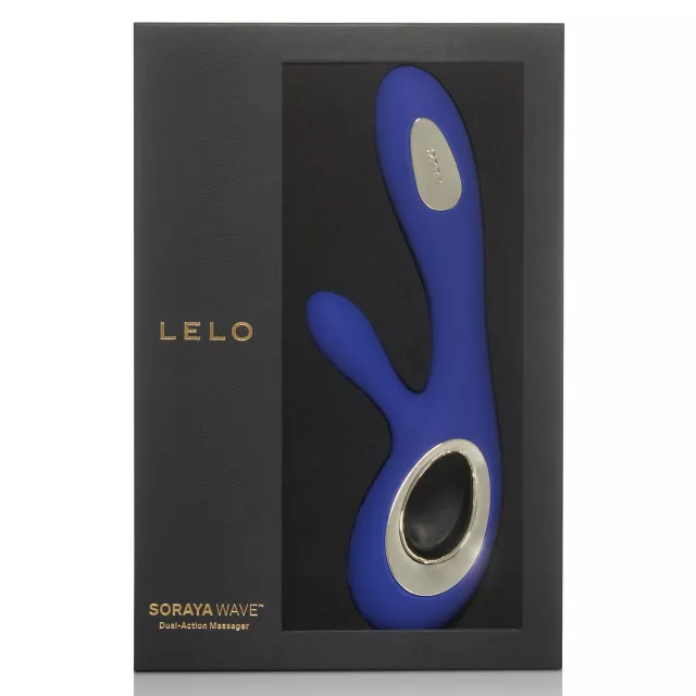 LELO Soraya Wave Rabbit Massager Midnight Blue at Spencer's