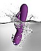Flutter 10 Function Rechargeable Waterproof Rabbit Vibrator Purple - 7.3 Inch