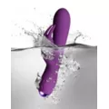 Flutter 10 Function Rechargeable Waterproof Rabbit Vibrator Purple - 7.3 Inch at Spencer's