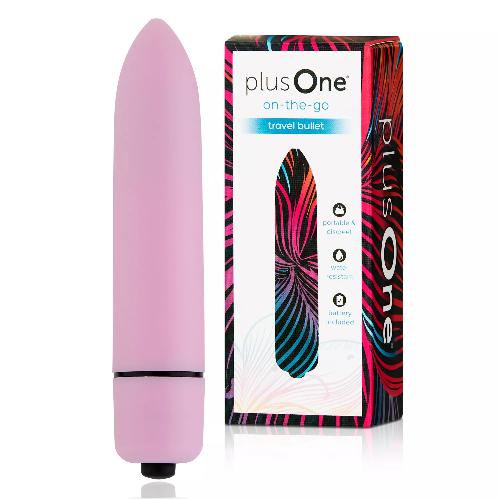 Pink On the Go Waterproof Travel Bullet Vibrator - 3.6 Inch