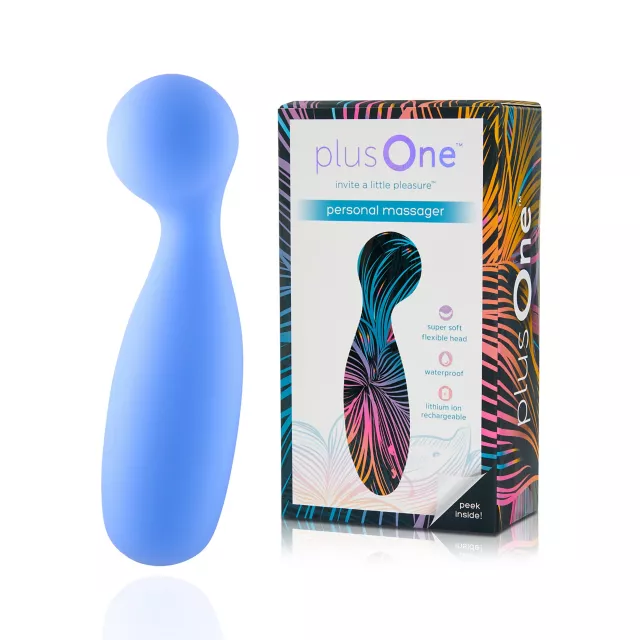plusOne Personal Massager Blue at Spencer's