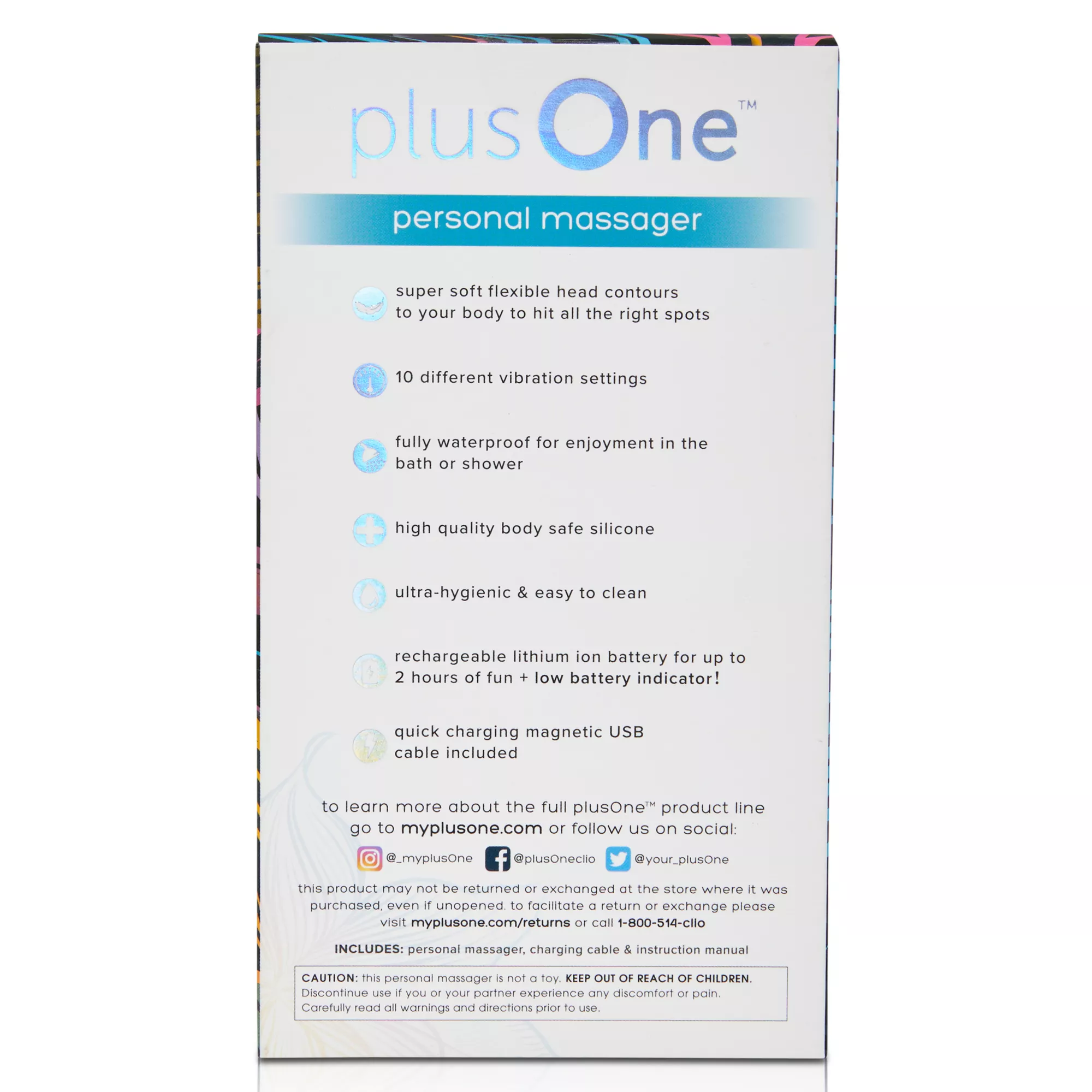 plusOne Personal Massager Blue at Spencer's