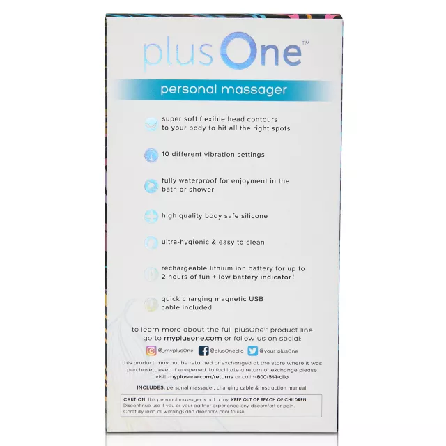 plusOne Personal Massager Blue at Spencer's