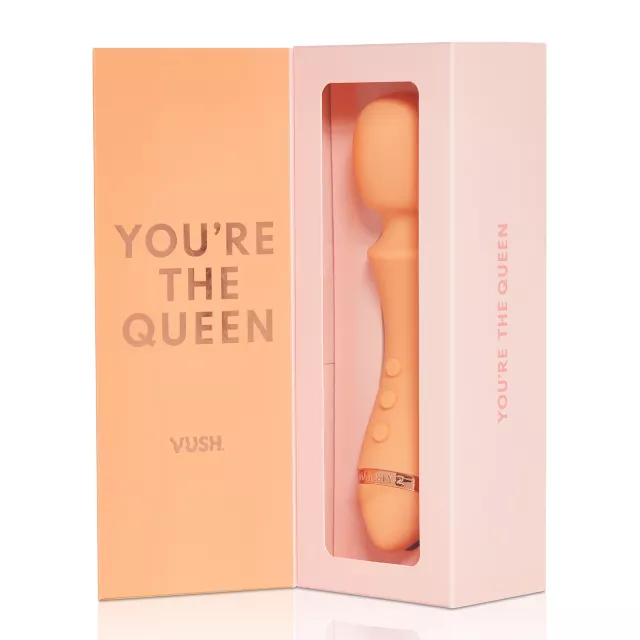 Majesty 2 25-Function Rechargeable Waterproof Wand Vibrator 9.4 Inch - Vush at Spencer's