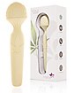 Marlie 15-Function Rechargeable Waterproof Weed Leaf Wand Massager - 8.1 Inch