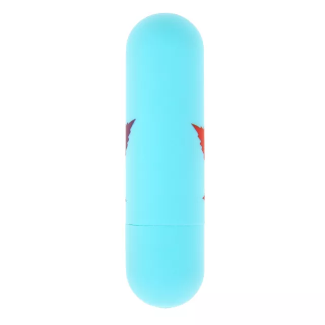 Jessi 420 Blue 10-Function Rechargeable Waterproof Weed Leaf Bullet Vibrator - 3 Inch at Spencer's